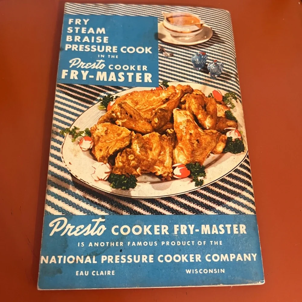 Vintage Presto Cooker Fry-Master Model 400 Recipe Instruction Booklet Manual